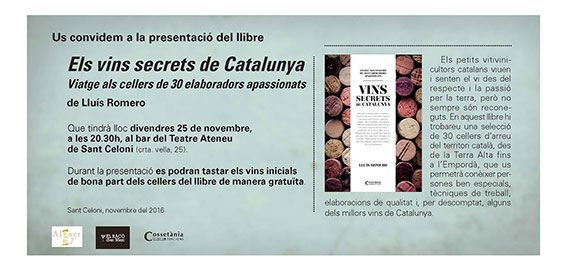 Presentación del libro Els vins secrets de Catalunya