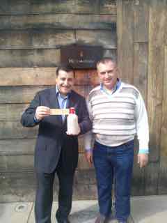 Josep Roca con Ton Rimbau en el Restaurant El Celler de Can Roca.