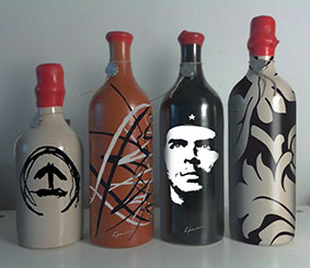 Botellas personalizadas, arte para regalar o coleccionar.