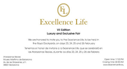 invitación Excellence Life BCN