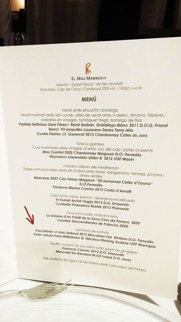 Carta del Sopar de Sumillers de Catalunya